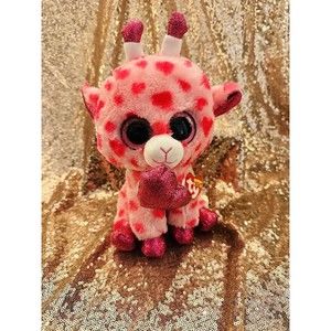Ty Beanie Boos SWEETUMS the Giraffe for Valentine's Day 2019 13" P8